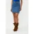 EsQualo Skirt Denim Buttons Jeans Blue