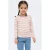KIDS ONLY MINI super skinny gebreide gestreepte longsleeve – ecru/paars