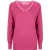 EsQualo Sweater V-neck Lace Pink
