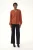 Blouse met lange mouwen Regular fit Picante orange
