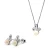 Orphelia ‘Elisabeth’ Dames 925 Sterling Zilveren Set: Ketting-Hanger + Oorbellen – Zilver SET-7511