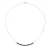 Ketting Curb 15 Pearls Black Cultuur White Gold