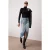 TRENDYOLMİLLA Dames Blauw Effen Midi A-lijn Kokerrok- rok Rokken