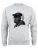 Cotton Prime Sweatshirt ‘Monkey mit DJ-Kopfhörer’  grijs gemêleerd / zwart / wit