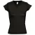SOLS Dames/dames Maan V Hals T-Shirt met korte mouwen (Diep zwart)