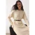 Trendyol Modest Dames Ecru Effen Maxi Driekwart mouw Casual A-lijn Modest Jurken