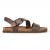 Blowfish Malibu Dames bruin zilveren voetbed met bandjes platte sandalen – Lance