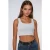 Aansluitende Cropped Tanktop met Ronde Hals
