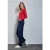 Street One Dames Zacht shirt met lange mouwen in Rood