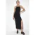 Maxi-jurk met drapeerdetail