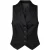 Getailleerd zwart klassiek vest