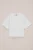 WE Fashion – Meisjes T-shirt met kant – Regular fit – Wit – Katoen –