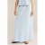 WE Fashion gestreepte midi rok lichtblauw