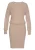 LASCANA Gebreide jurk  nude