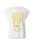 s.Oliver Shirt  donkerbruin / geel / wit
