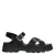 Manfield leren sandalen zwart