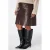 MS Mode Plus Size imitatieleren rok – bruin