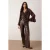 TRENDYOLMİLLA Dames Bruin Effen Lang Regular fit Blouses