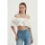 Avondtop met Off Shoulder, Rimpeltop, Korte Mouwen en Ballonmouwen