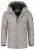 INDICODE JEANS Winterjas ‘Cuppert’  bordeaux / zwart / wit