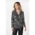 EsQualo Top Sequins Scattered Illusion Print