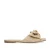 Sacha raffia slippers beige