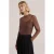WE Fashion geruite top – bruin