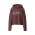 NAME IT KIDS oversized hoodie met print – roodbruin