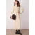 Trendyol Modest Dames Ecru Maxi Lang Casual A-lijn Modest Jurken