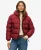 Sportieve Puffer Jas met Capuchon Red