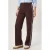 Miss Etam high waist straight leg gestreepte broek – bruin