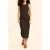 ICode Black Floral Heart Print Tube Dress Black