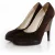 Yves Saint Laurent, suède pump met architectonische hak
