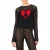 Moschino Peace & Love Perforated Knit Sweater Black