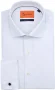 Suitable Overhemd Twill Dubbel Manchet Print Wit