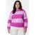 Colourful Rebel Curve gestreepte sweater roze