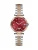 Gc Analoog horloge ‘Flair’  rose-goud / wijnrood / zilver