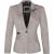 Dames Tweed jaren 1920 visgraat lichtgrijze blazer