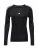 ADIDAS PERFORMANCE Functioneel shirt ‘TECHFIT Compression Training 3-Stripes Long Sleeve’  zwart / wit