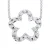 Bloemen halsband Diamonds 0,15 Cts White Gold
