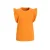 Anytime T-shirt met ruffle oranje
