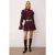 TRENDYOLMİLLA Dames Bordeaux Effen Kort / Mini Lang Casual Skater Jurken