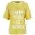 River Woods V-neck Loose Tee Ss + Deco Yellow