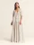St MRLO Jurk ‘Florence’  beige / zwart / wit