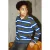 NAME IT KIDS rechtvallende gestreepte polo – donkergroen