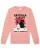 Watapparel Sweatshirt ‘Catzilla’  gemengde kleuren / rosa