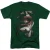 Batman Unisex T-shirt voor volwassenen met ‘Smile Of Evil’-opdruk (Jager Groen)