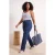 Trendyol Curve Dames Donkerblauw Effen Recht Hoge taille Grote maten Jeans