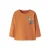 NAME IT MINI rechtvallende longsleeve met print – oranje