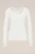 WE Fashion – Dames T-shirt met kant – Wit – Biologisch katoen –